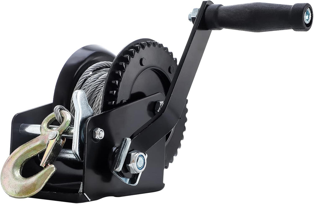 Hand Winch 3200 lbs with Steel Cable Pack of 2 G247