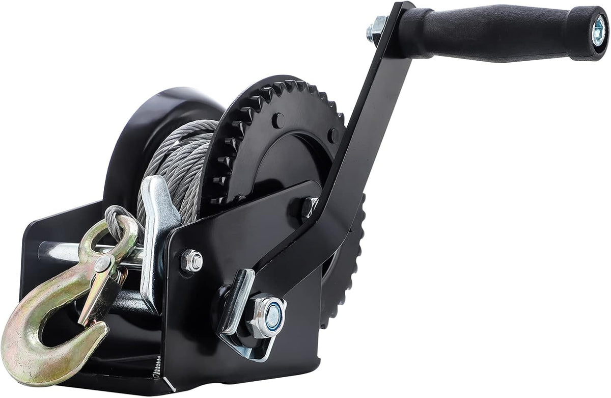 Hand Winch 3200 lbs with Steel Cable Pack of 2 G247