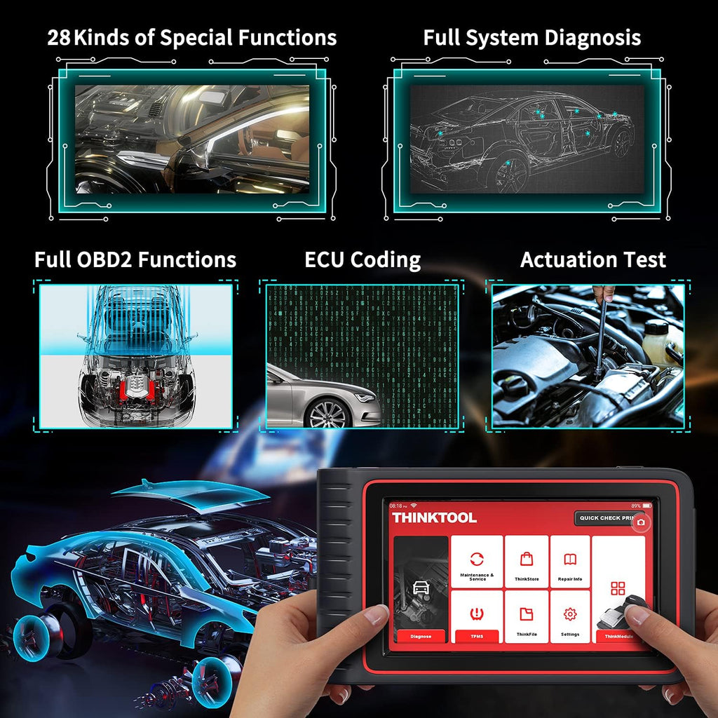 Bi-Directional Diagnostic Scan Tool with 34 Reset Services Q138946