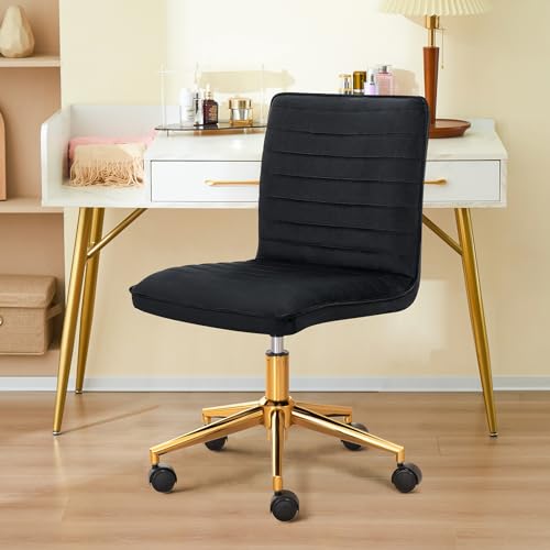 Faux Leather Upholstered Armless Desk Chair X993641