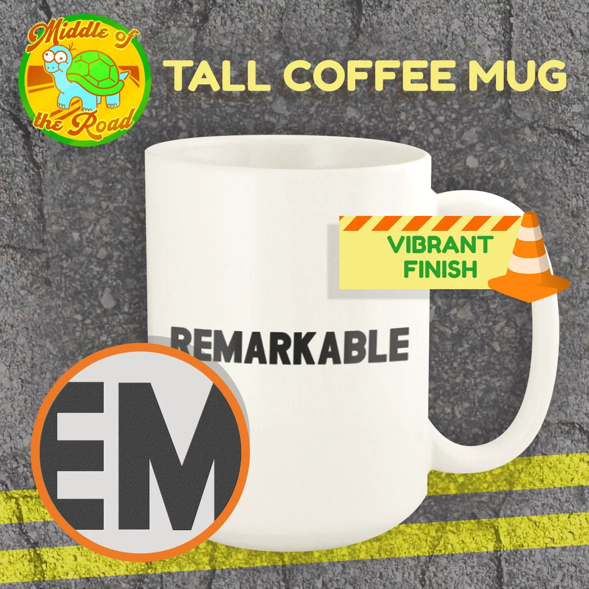 White Ceramic 15oz Mug B7349