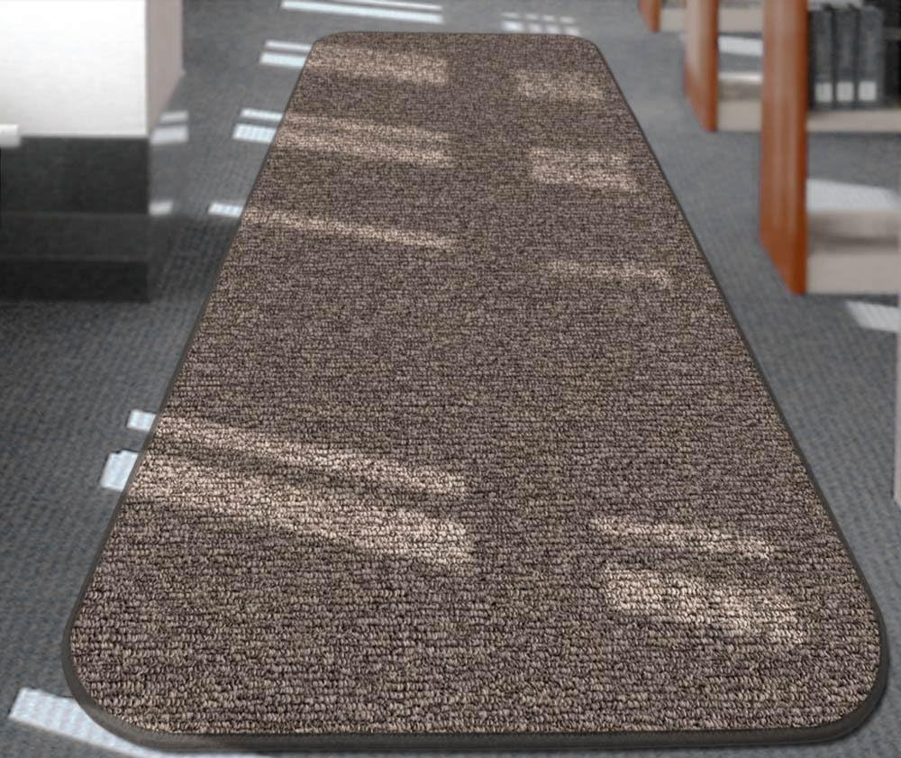 Skid-Resistant Carpet Runner Pebble Gray 8 Feet X 27 Inches R233