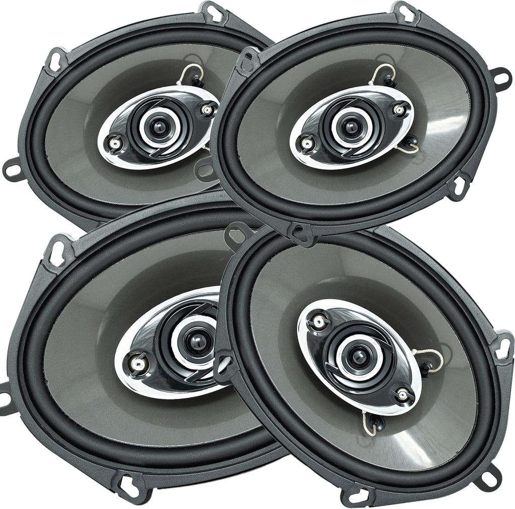 4-Way 5x7 / 6x8 in Coaxial Car Speakers 4 Ohm (4 Speakers) V612