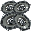 4-Way 5x7 / 6x8 in Coaxial Car Speakers 4 Ohm (4 Speakers) V612