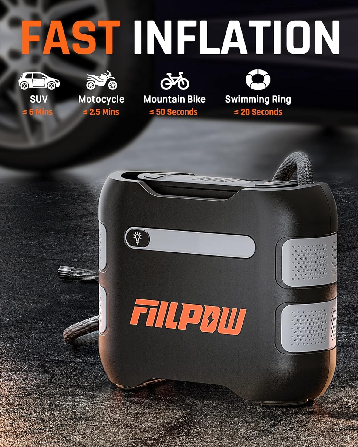 Portable Air Compressor Tire Inflator 150 PSI with Digital Display T92402
