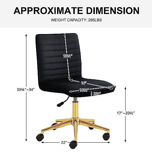 Faux Leather Upholstered Armless Desk Chair X993641