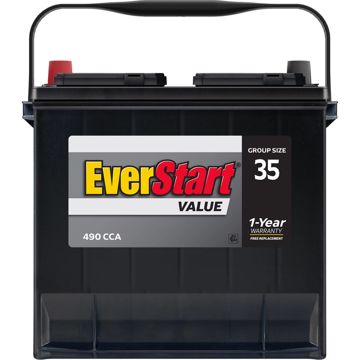 Lead Acid Automotive Battery Group Size 35 12 Volt 490 CCA I1397