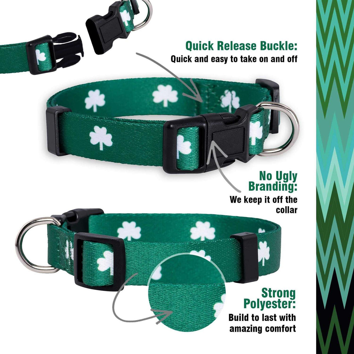 St Patricks Day Dog Collars Y299