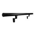 4 ft. Textured Black Aluminum Round Straight Handrail Kit D897