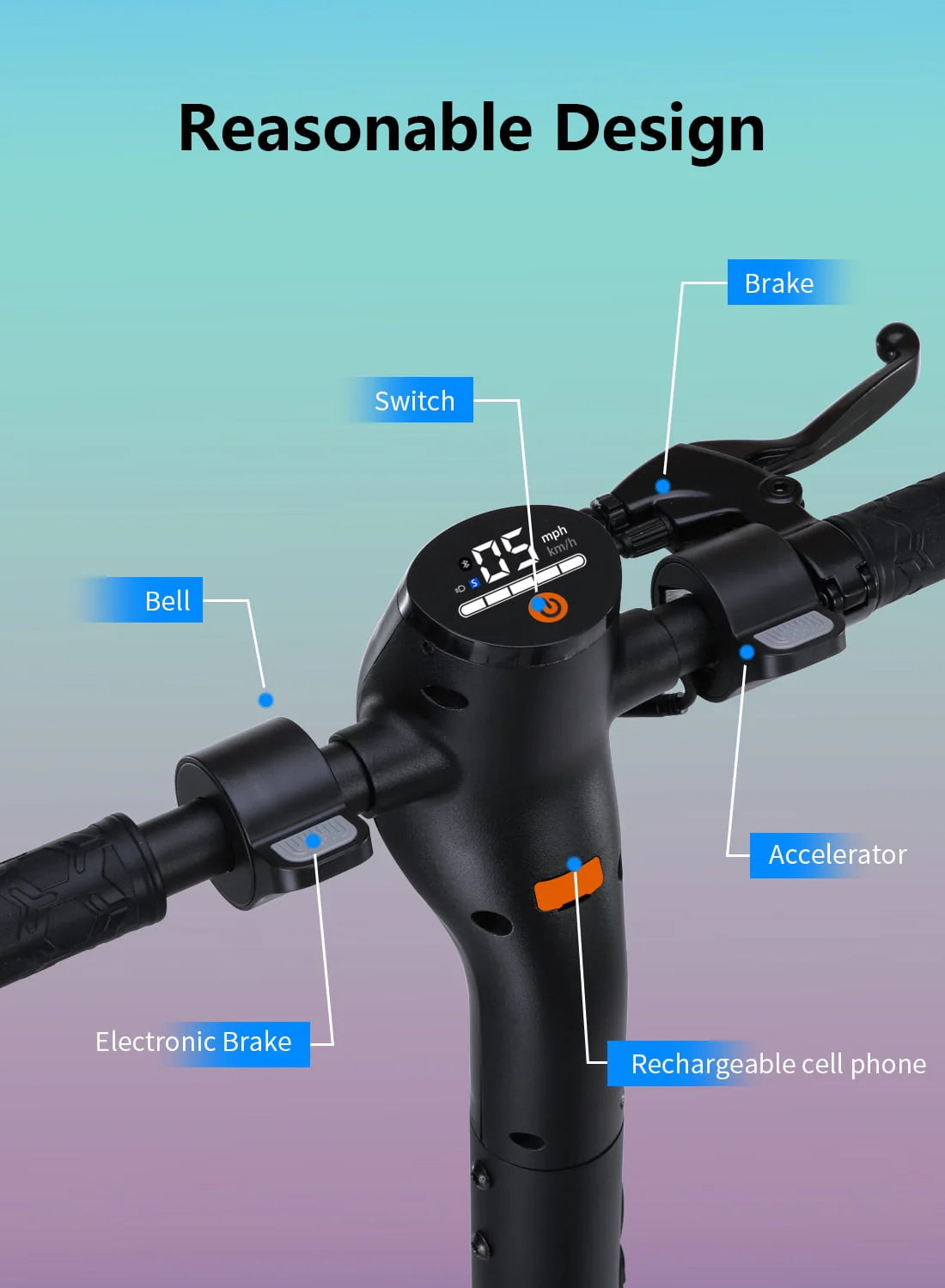 500W Motor 10 Honeycomb Tires Foldable Electric Scooter N748