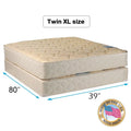 Twin XL Beige Mattress and Box Spring Set N705309