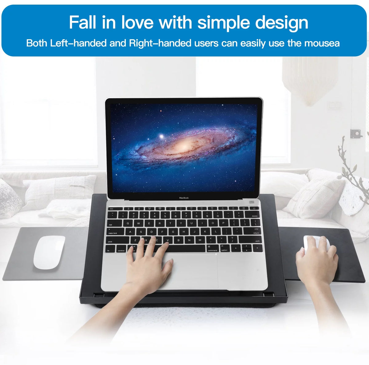 Portable Laptop Lap Desk with Detachable Mouse Pad Tray A9569