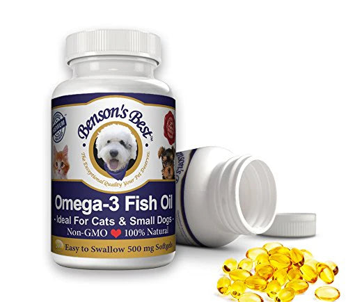 Omega 3 Fish Oil for Cats & Small Dogs 200 Softgels 500mg W313542