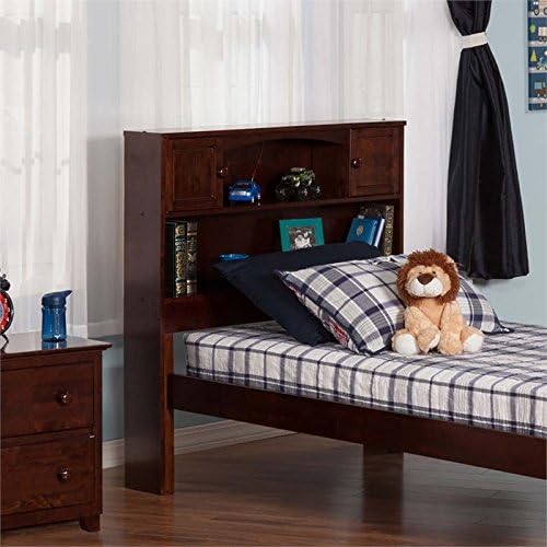 Twin Bookcase Headboard in Walnut E4477