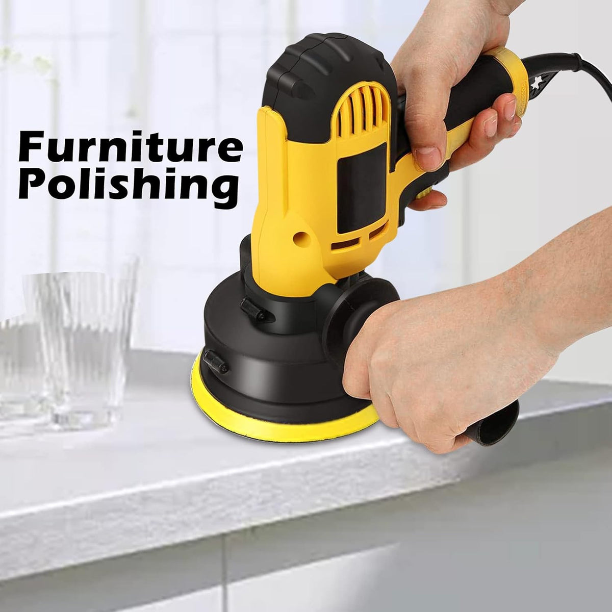 5-Inch Variable Speed Dual Action Random Orbital Buffer Polisher T959633