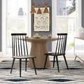 Black Solid Wood Dining Chair S6682