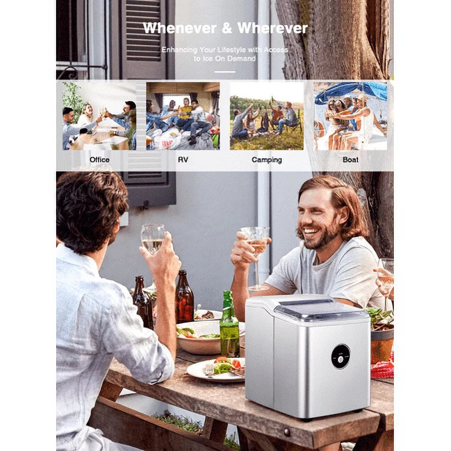 Countertop Ice Maker 28 lbs 2L with Scoop and Basket D79041
