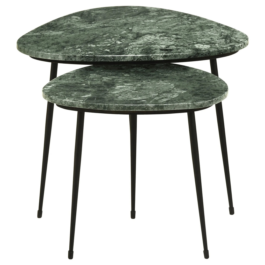 Metal Marble Top Nesting Table I18491