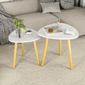White Set of 2 Side Table G99540
