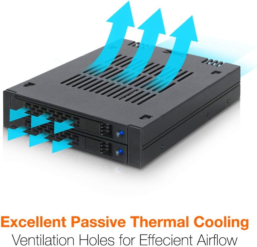 2 x 2.5 SAS/SATA HDD/SSD Mobile Rack for 3.5" Bay N692