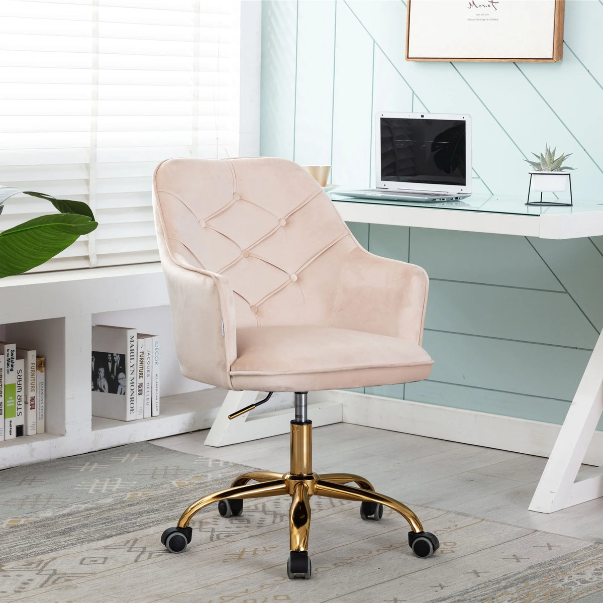 Velvet Swivel Armchair M382053