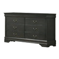Gray 6 Drawer Wood Dresser S760