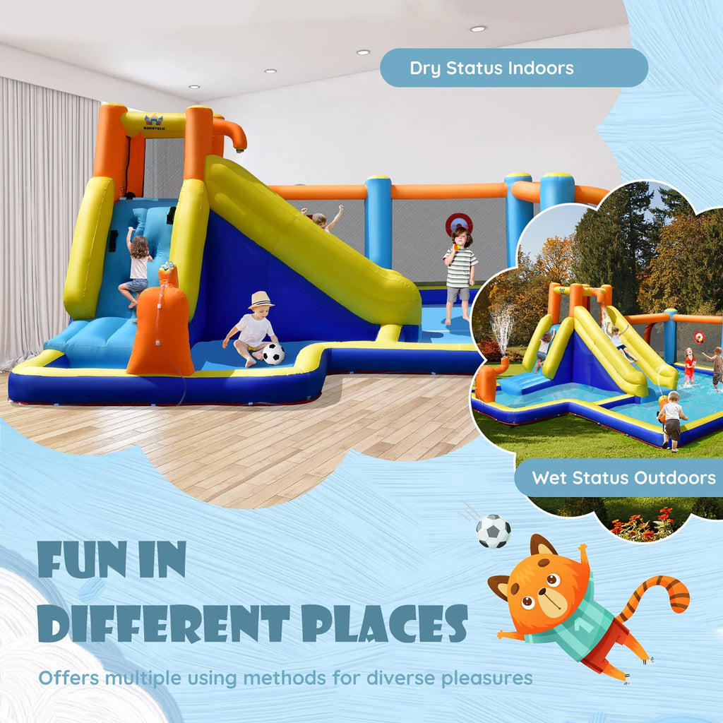 Inflatable Soccer Water Slide with Splash Pool C57000
