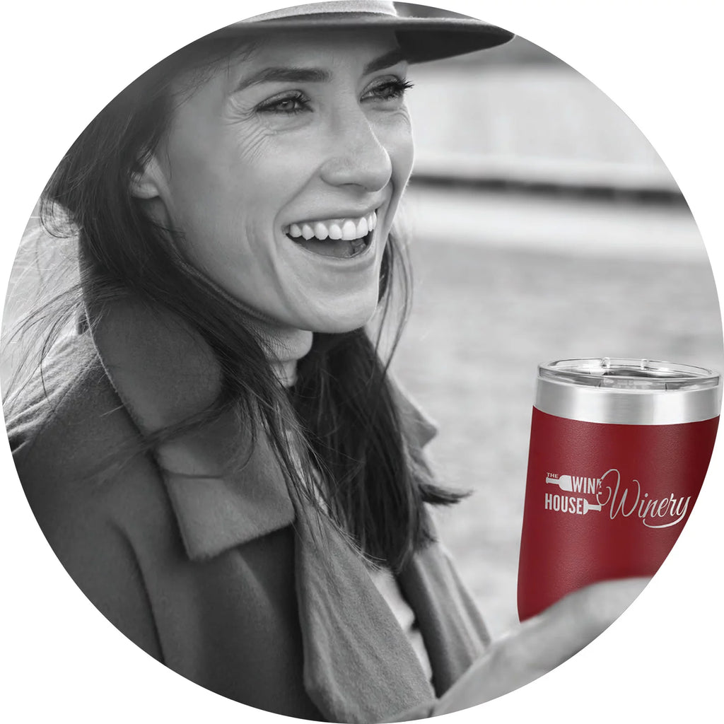 12 oz Stainless Steel Vacuum Insulated Wine Tumbler R872