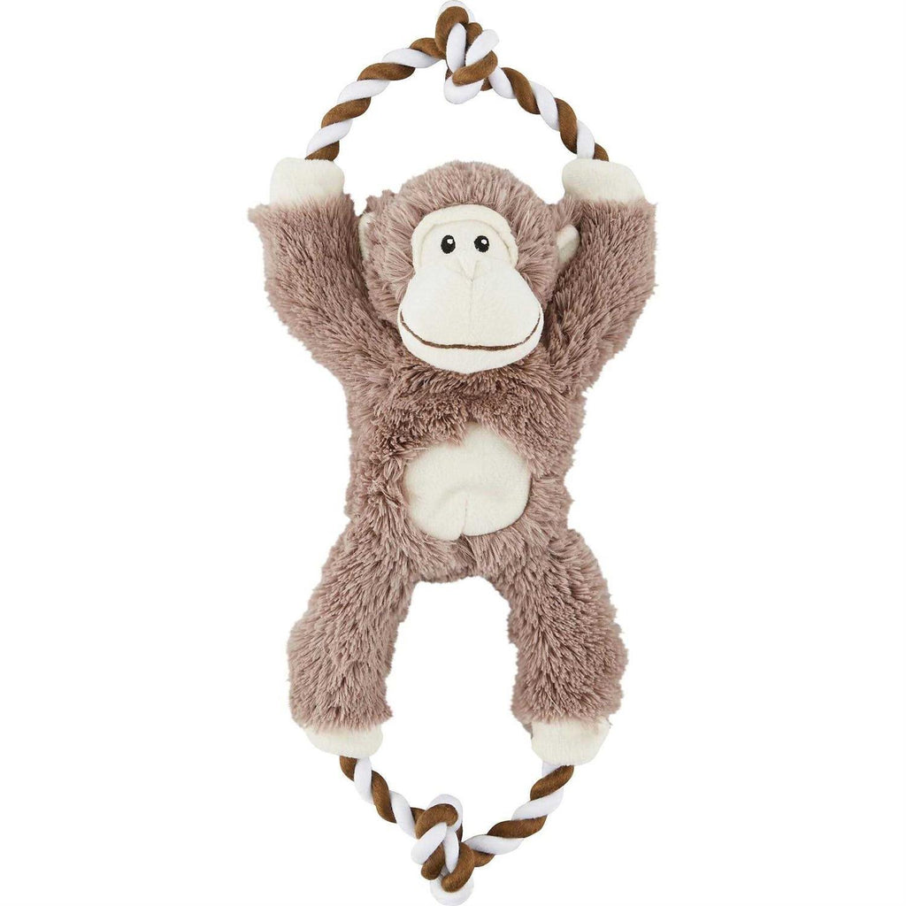 Monkey Plush Rope Squeaky Dog Toy B310630