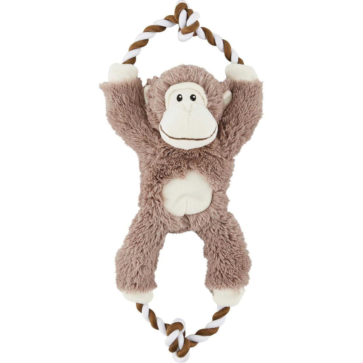 Monkey Plush Rope Squeaky Dog Toy B310630