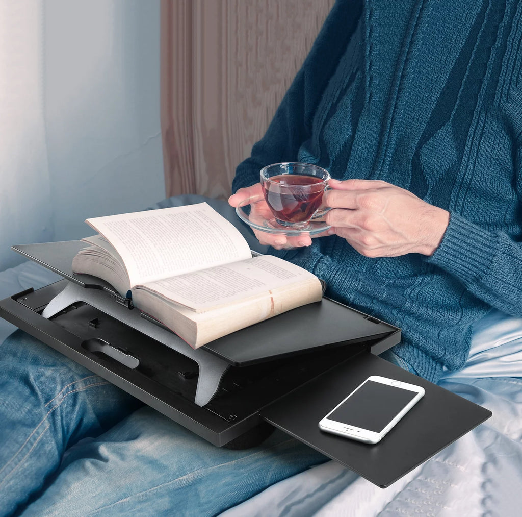 Portable Laptop Lap Desk with Detachable Mouse Pad Tray A9569