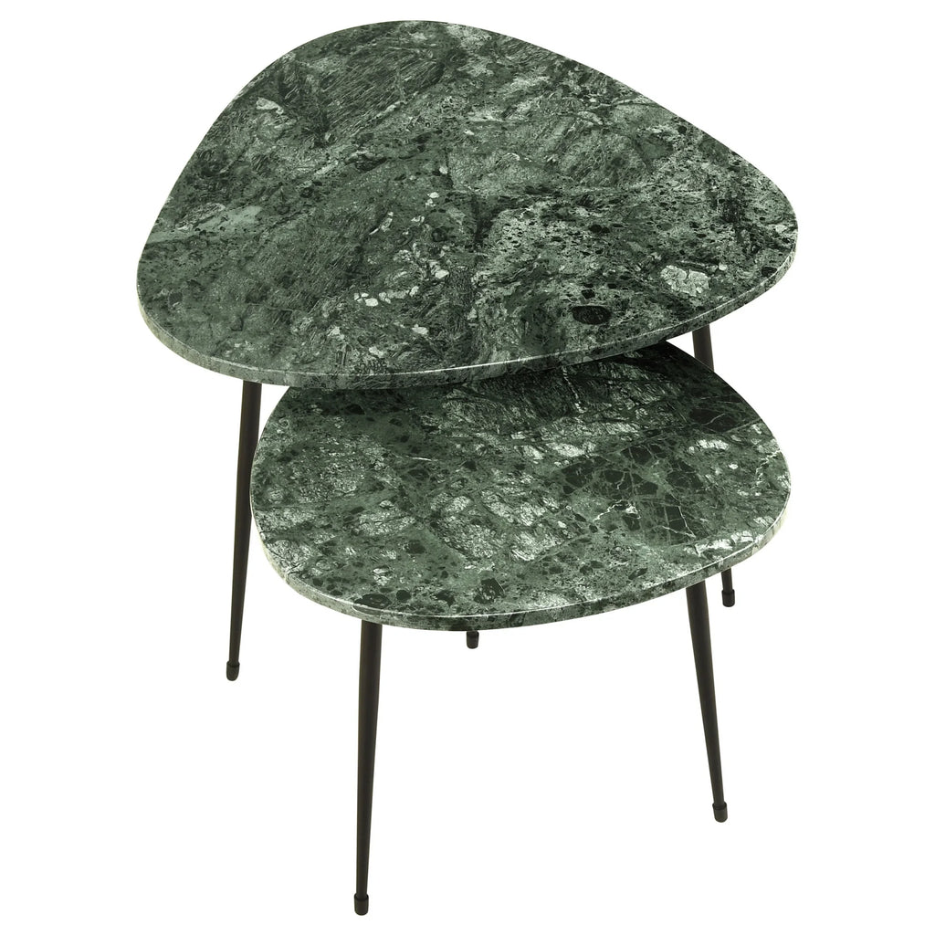Metal Marble Top Nesting Table I18491