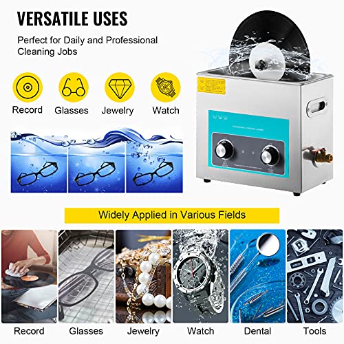 10L 300W 40kHz Sonic Cleaner with Timer & Heater E2792