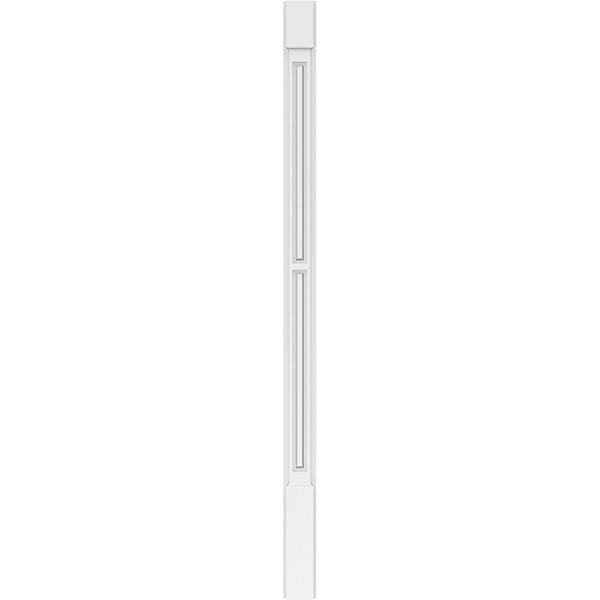 PVC Pilaster with Standard Capital & Base (Pair) S596149