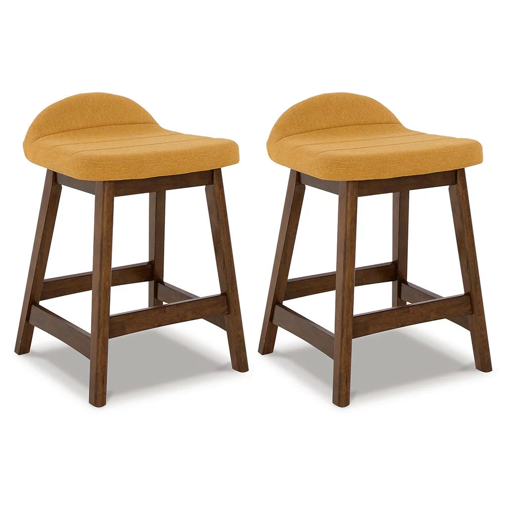 Upholstered Counter Height Bar Stool with Foam Cushion, Set of 2 T95101