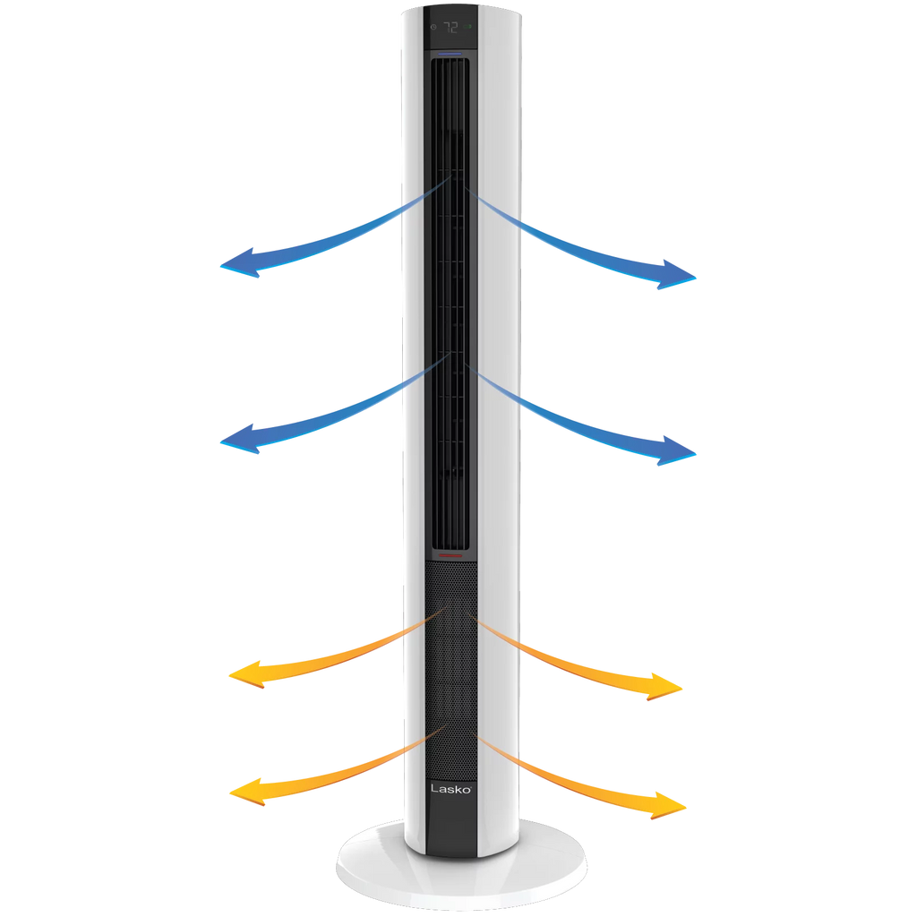 1500W Tower Fan & Space Heater with Timer and Remote J9618