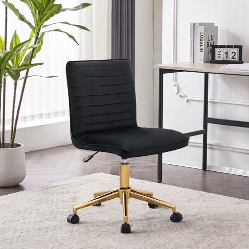 Faux Leather Upholstered Armless Desk Chair X993641