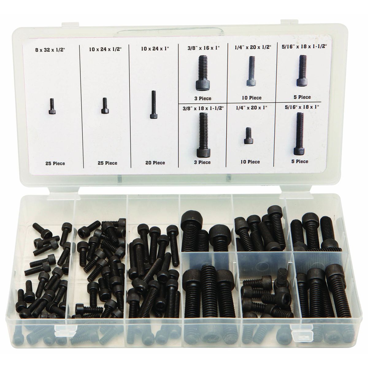 Allen Head Cap Screw Set, 106 Piece Z5076