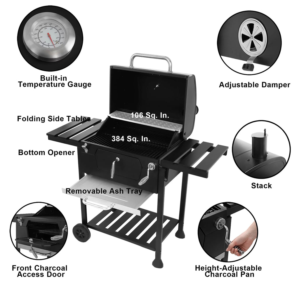 24-inch Charcoal BBQ Grill X292441