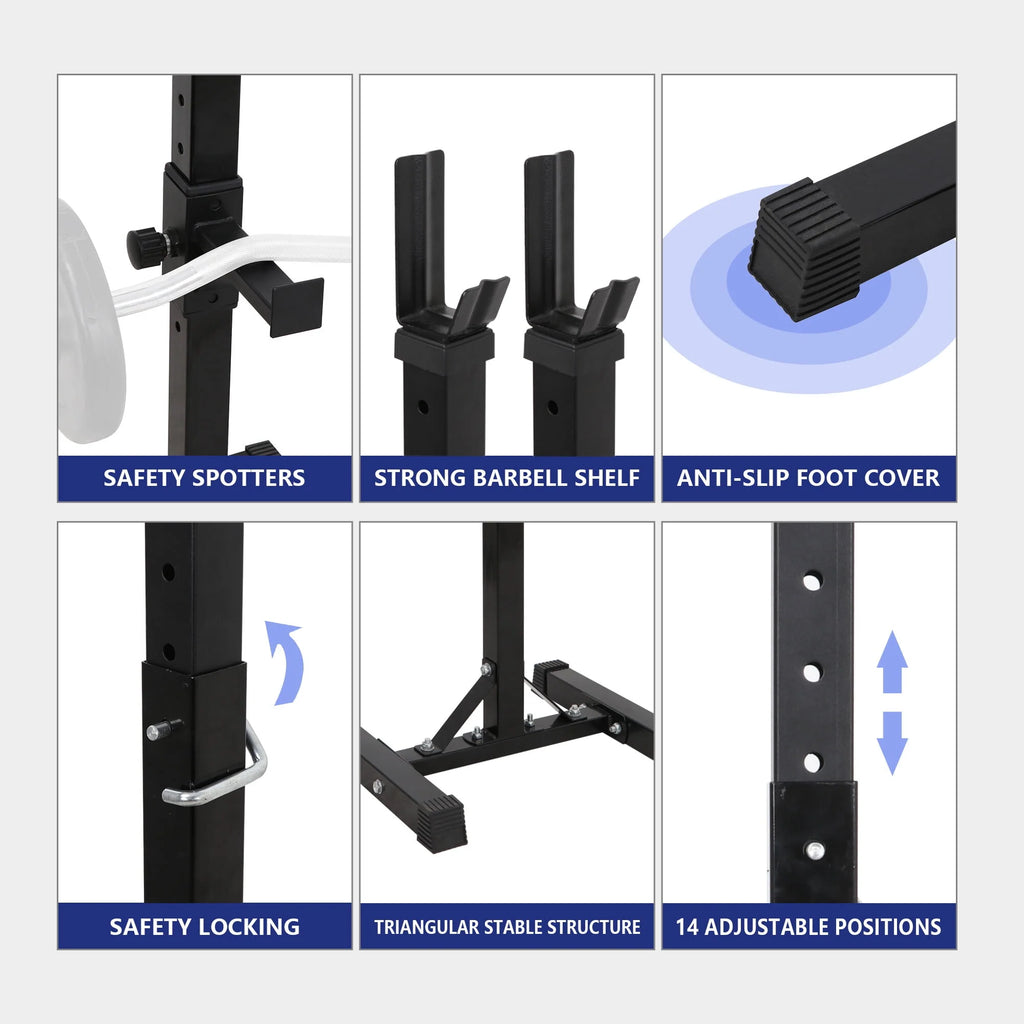 Steel Adjustable Squat Rack I881