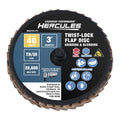 3 in. 40-Grit Twist Lock Flap Discs Ceramic 3-Pack Z210