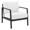 Lightweight Aluminum Outdoor Chair with White Cushions W58323