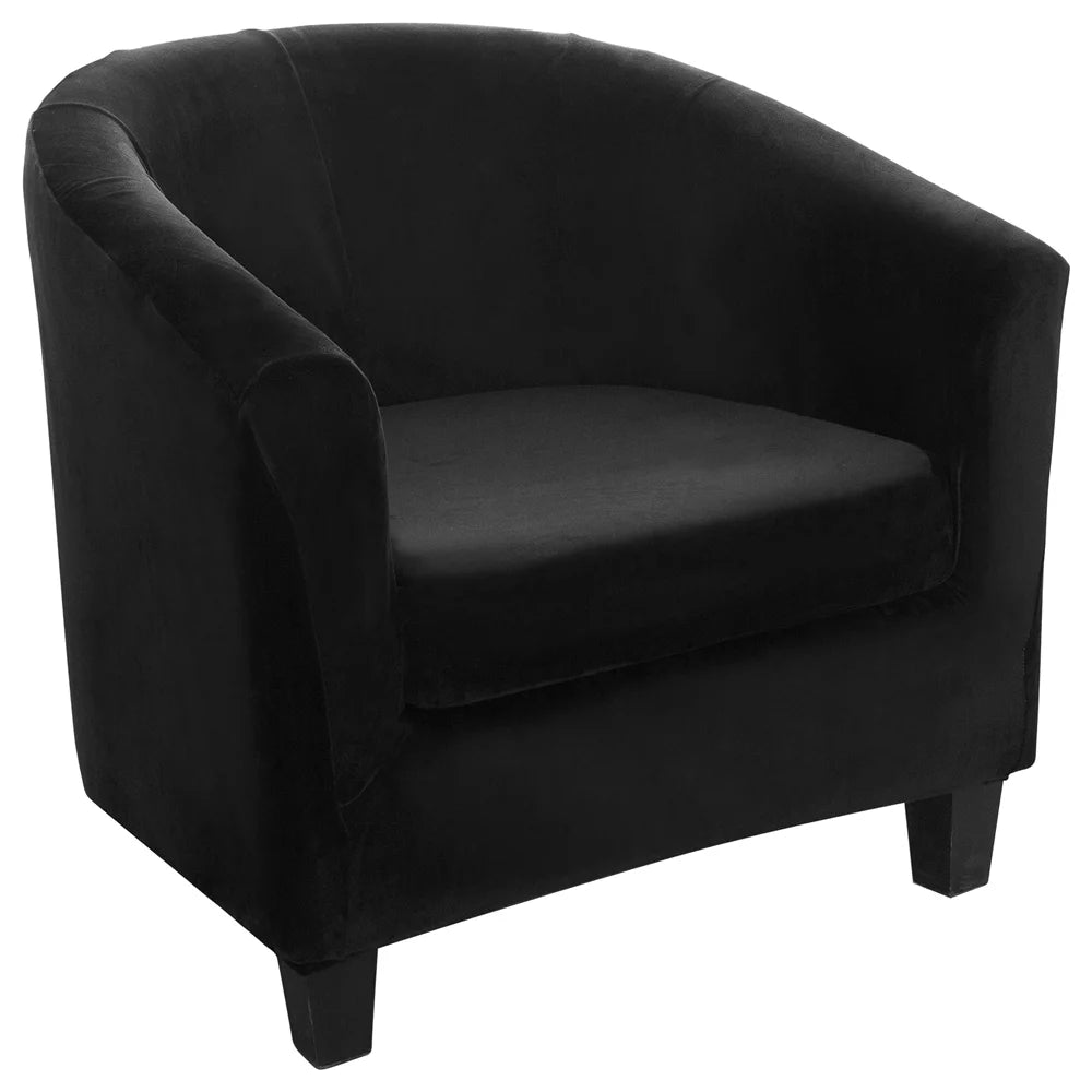 Velvet Tub Chair Covers 2-Piece O405113