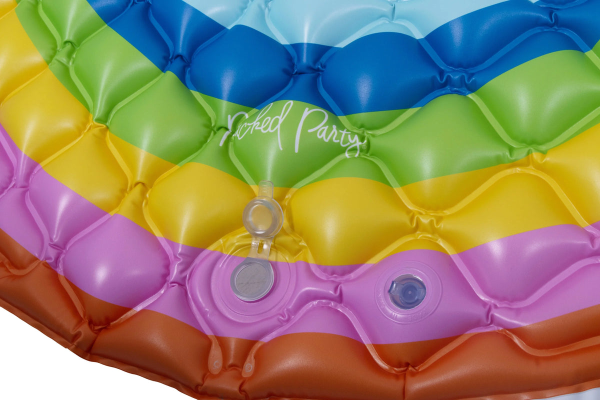 Blue Ombre Round Inflatable Swimming Pool K414238