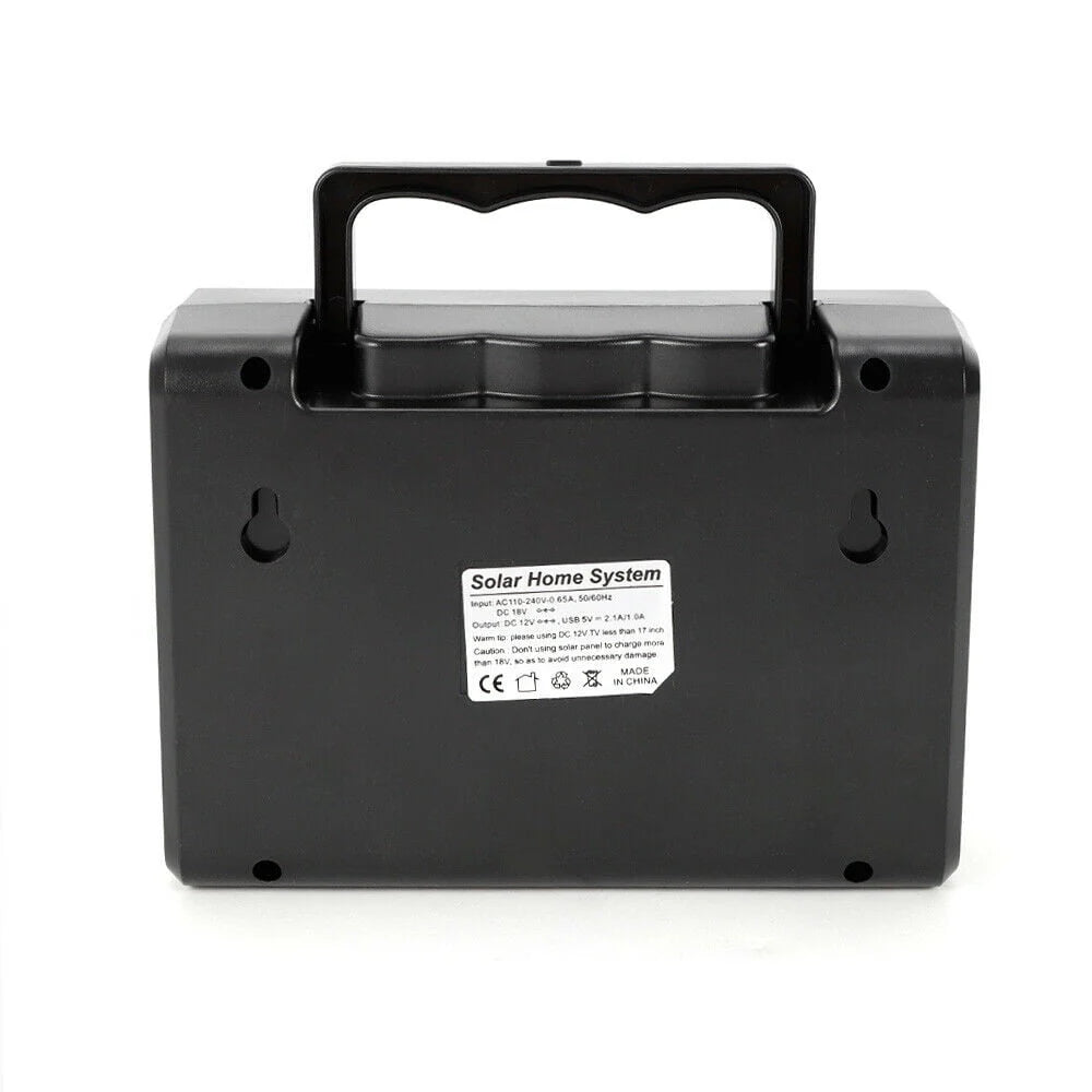 Portable Solar Generator with Solar Panel and 4 Sets LED Lights B203