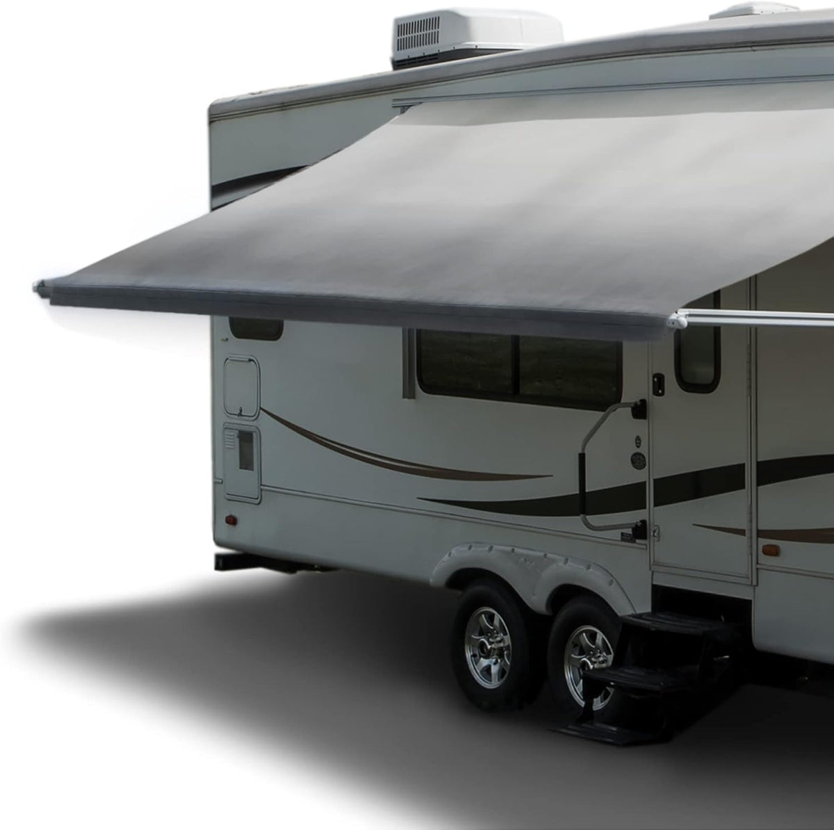 20 Foot Gray RV Awning Fabric Replacement T2233