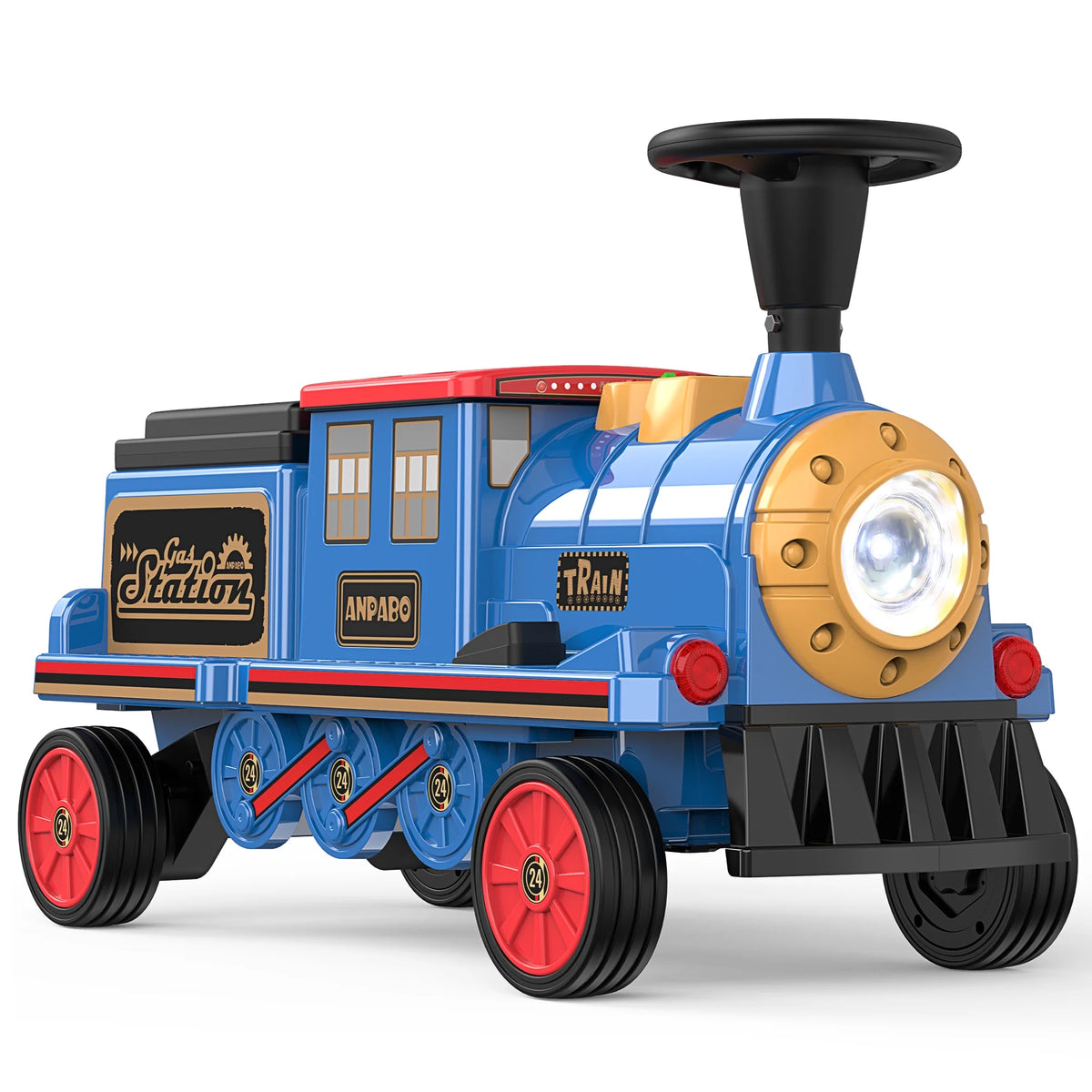 12 Volt 2 Seater Kids Ride on Train with Storage Box E859
