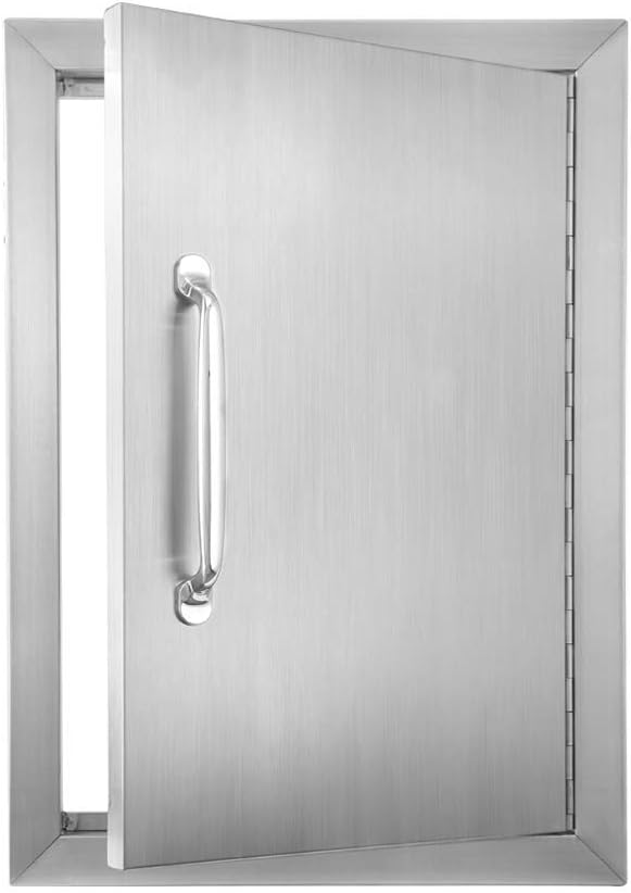 Stainless Steel Single Outdoor Kitchen Door G9747