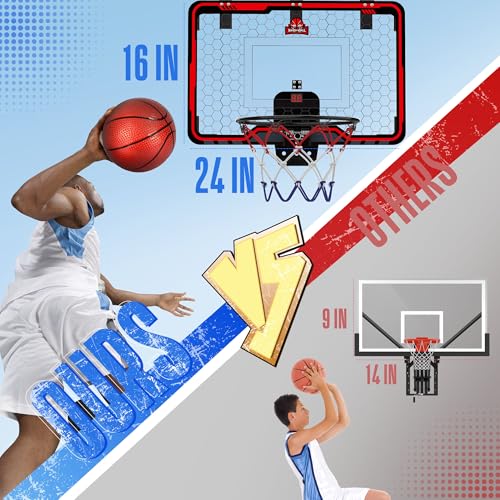 Indoor Basketball Hoop with LED Light and Scoreboard V84996