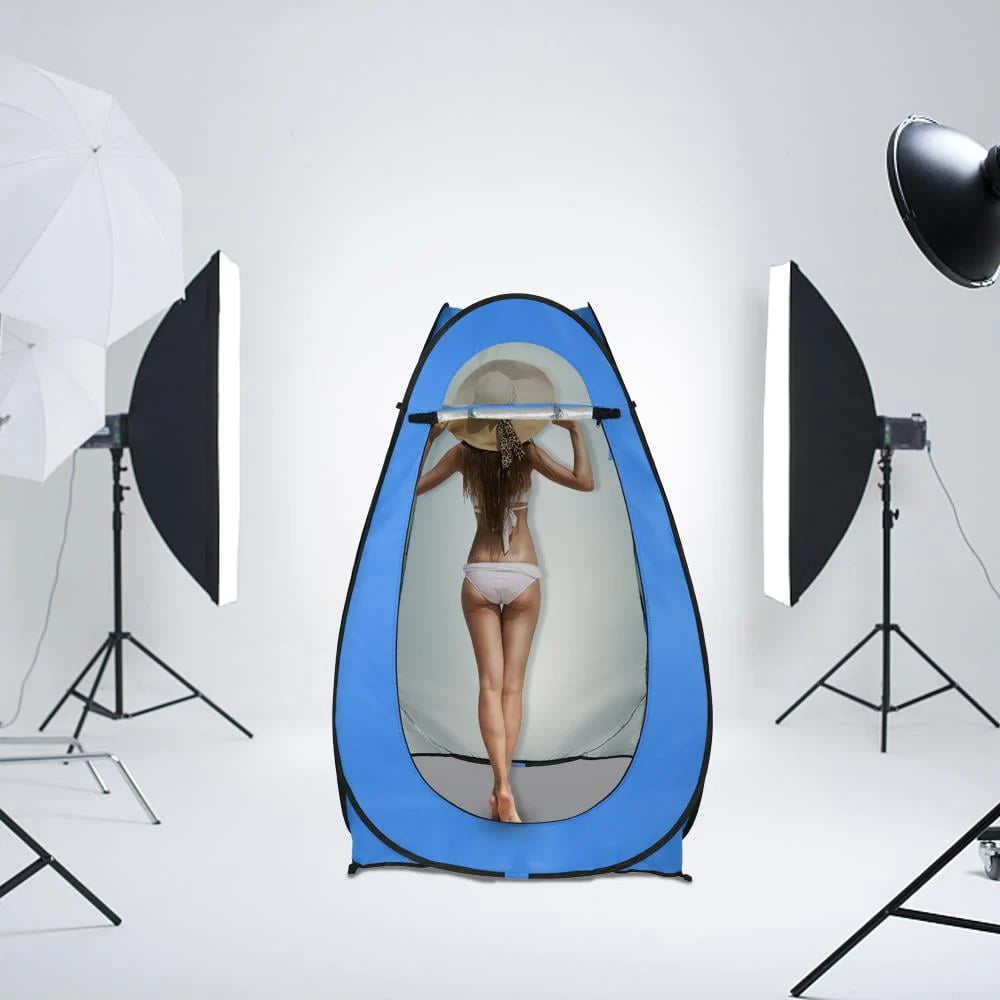 Pop up Dressing Tent Portable Outdoor Privacy Shower Blue V294800